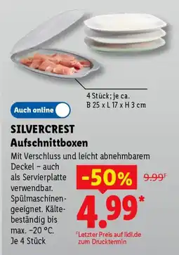 Lidl SILVERCREST Aufschnittboxen Angebot
