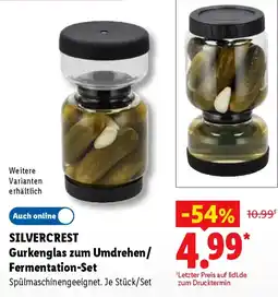Lidl SILVERCREST Gurkenglas zum Umdrehen/Fermentation-Set Angebot