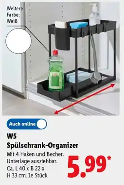 Lidl W5 Spülschrank-Organizer Angebot