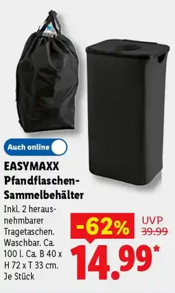 Lidl EASYMAXX Pfandflaschen-Sammelbehälter Angebot