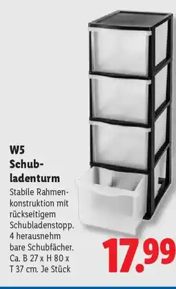 Lidl W5 Schubladenturm Angebot