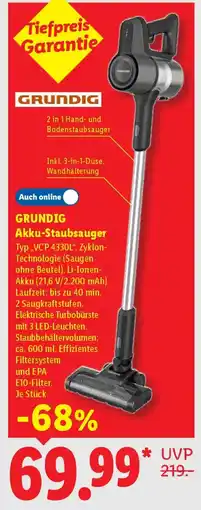 Lidl GRUNDIG Akku-Staubsauger Angebot