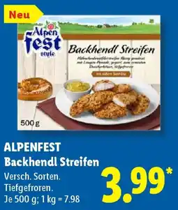 Lidl ALPENFEST Backhendl Streifen Angebot