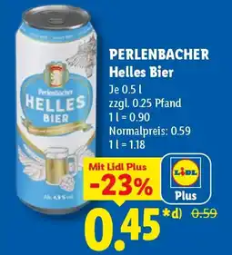 Lidl PERLENBACHER Helles Bier Angebot