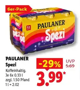 Lidl PAULANER Spezi Angebot