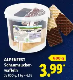 Lidl ALPENFEST Schaumzucker-waffeln Angebot