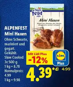 Lidl ALPENFEST Mini Haxen Angebot