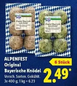 Lidl ALPENFEST Original Bayerische Knödel Angebot