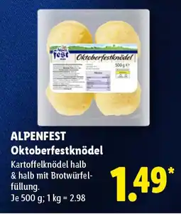 Lidl ALPENFEST Oktoberfestknödel Angebot