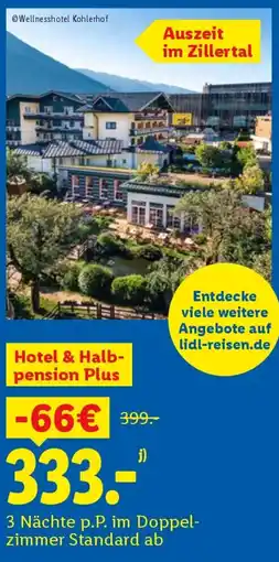 Lidl Hotel & Halbpension Plus Angebot