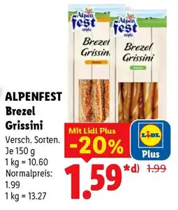 Lidl ALPENFEST Brezel Grissini Angebot