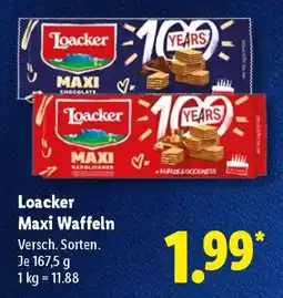 Lidl Loacker Maxi Waffeln Angebot