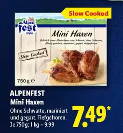 Lidl ALPENFEST Mini Haxen Angebot