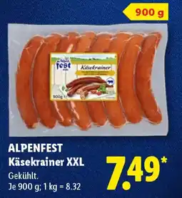 Lidl ALPENFEST Käsekrainer XXL Angebot