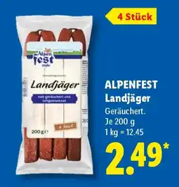 Lidl ALPENFEST Landjäger Angebot