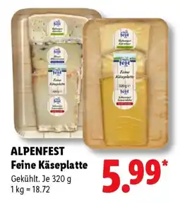 Lidl ALPENFEST Feine Käseplatte Angebot