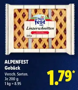 Lidl ALPENFEST Gebäck Angebot