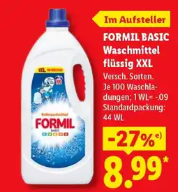 Lidl FORMIL BASIC Waschmittel flüssig XXL Angebot