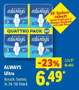 Lidl ALWAYS Ultra Angebot