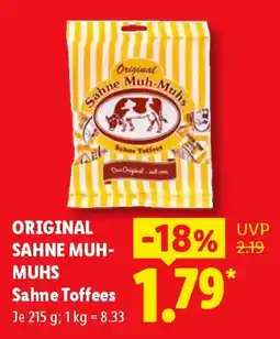 Lidl Original Sahne Muh-Muhs Sahne Toffees Angebot