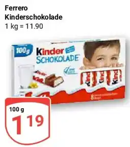 Globus Ferrero Kinderschokolade Angebot