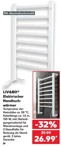 Kaufland LIV&BO Elektrischer Handtuchwärmer Angebot