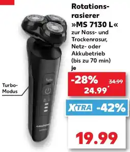 Kaufland Rotationsrasierer MS 7130 L Angebot