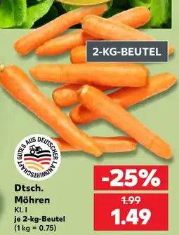 Kaufland Dtsch. Möhren Angebot