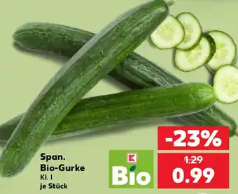 Kaufland Span. Bio-Gurke Angebot