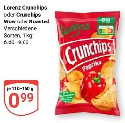 Globus Lorenz Crunchips oder Crunchips Wow oder Roasted Angebot