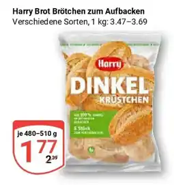 Globus Harry Brot Brötchen zum Aufbacken Angebot