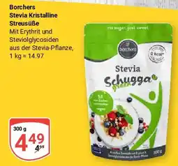 Globus Borchers Stevia Kristalline Streusüße Angebot