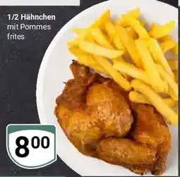 Globus 1/2 Hähnchen mit Pommes frites Angebot