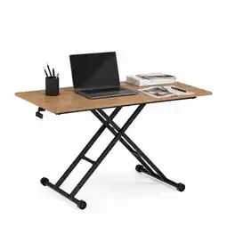 Netto Marken-Discount hjh OFFICE Klappschreibtisch Worktime Lift MDF Platte, Gestell aus Stahl Angebot