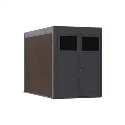 Netto Marken-Discount Weide Weide Aluminium & Wpc Anbau-Gartenhaus 3,6X2 M Anthrazit & Teak3.6 X 2.0 Meter Angebot