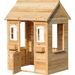 Netto Marken-Discount dobar Spielhaus mit Blumenkästen, natur Angebot
