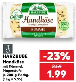 Kaufland HARZBUBE Handkäse Angebot