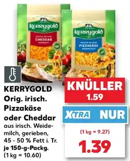Kaufland KERRYGOLD Orig. irisch. Pizzakäse oder Cheddar Angebot