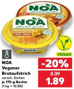 Kaufland NOA Veganer Brotaufstrich Angebot