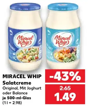 Kaufland MIRACEL WHIP Salatcreme Angebot