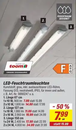 toom Baumarkt LED-Feuchtraumleuchten toom Angebot
