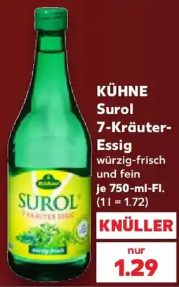 Kaufland KÜHNE Surol 7-Kräuter Essig Angebot