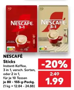 Kaufland NESCAFE Sticks Angebot