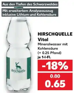 Kaufland HIRSCHQUELLE Vital Angebot