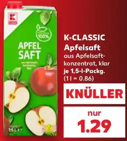 Kaufland K-CLASSIC Apfelsaft Angebot