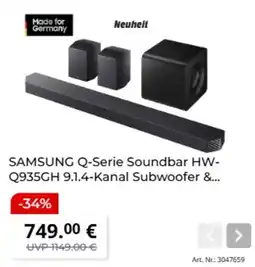 MediaMarkt SAMSUNG Q-Serie Soundbar HW-Q935GH Angebot