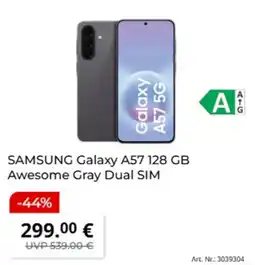 MediaMarkt SAMSUNG Galaxy A57 128 GB Awesome Gray Dual SIM Angebot