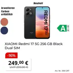 MediaMarkt XIAOMI Redmi 17 5G 256 GB Black Dual SIM Angebot