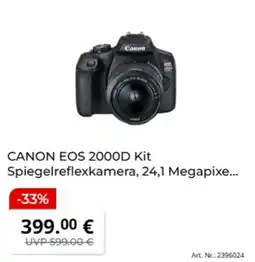 MediaMarkt CANON EOS 2000D Kit Angebot