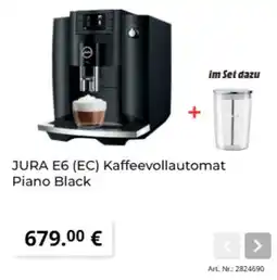 MediaMarkt JURA E6 (EC) Kaffeevollautomat Piano Black Angebot